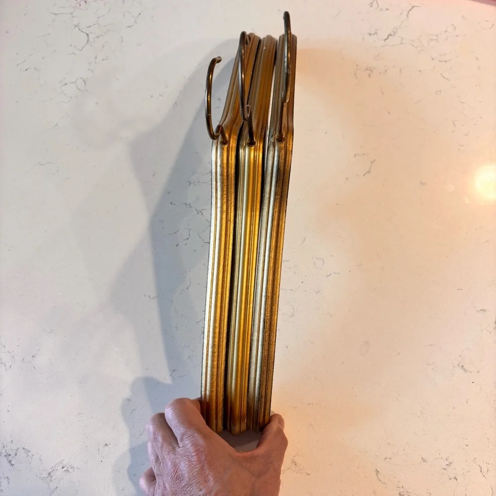 Set of 3 Mid Century Modern Wooden Hangers